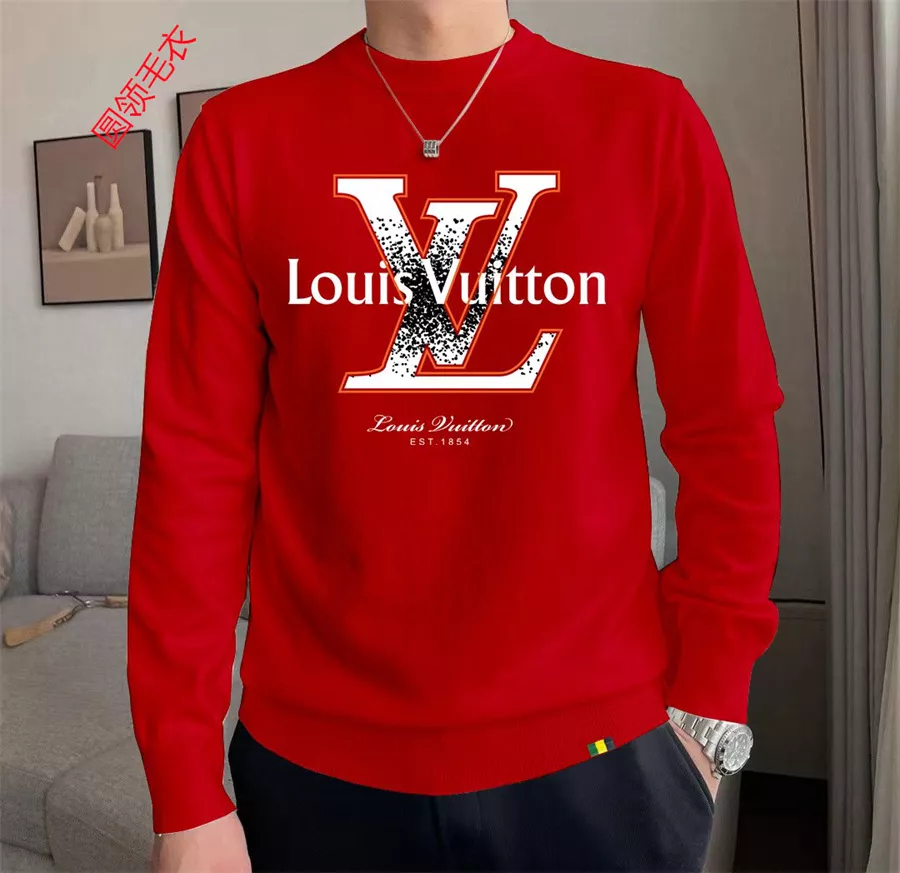 louis vuitton lv pull manches longues pour homme s_1272220